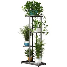 Plant Stand Indoor Outdoor Metal 4 Tier 5 Potted Multiple Flower Pot Holder S...