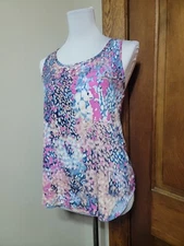 Olive and Oak Women Colorful Racerback Sleeveless Blouse XS