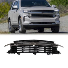 For 2021-2024 CHEVY TAHOE/SUBURBAN UPPER GRILLE NEW BLACK