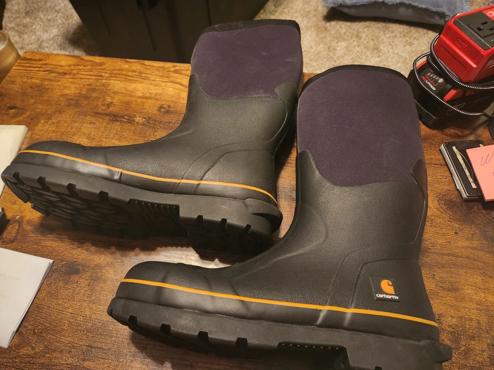 Carhartt Men's Mudrunner 15" Electrical Hazard WP Safety Toe Rubber 9.0 CMV1451