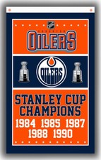 Edmonton Hockey Team Memorable Flag 90x150cm 3x5ft Oilers Champions Good Banner