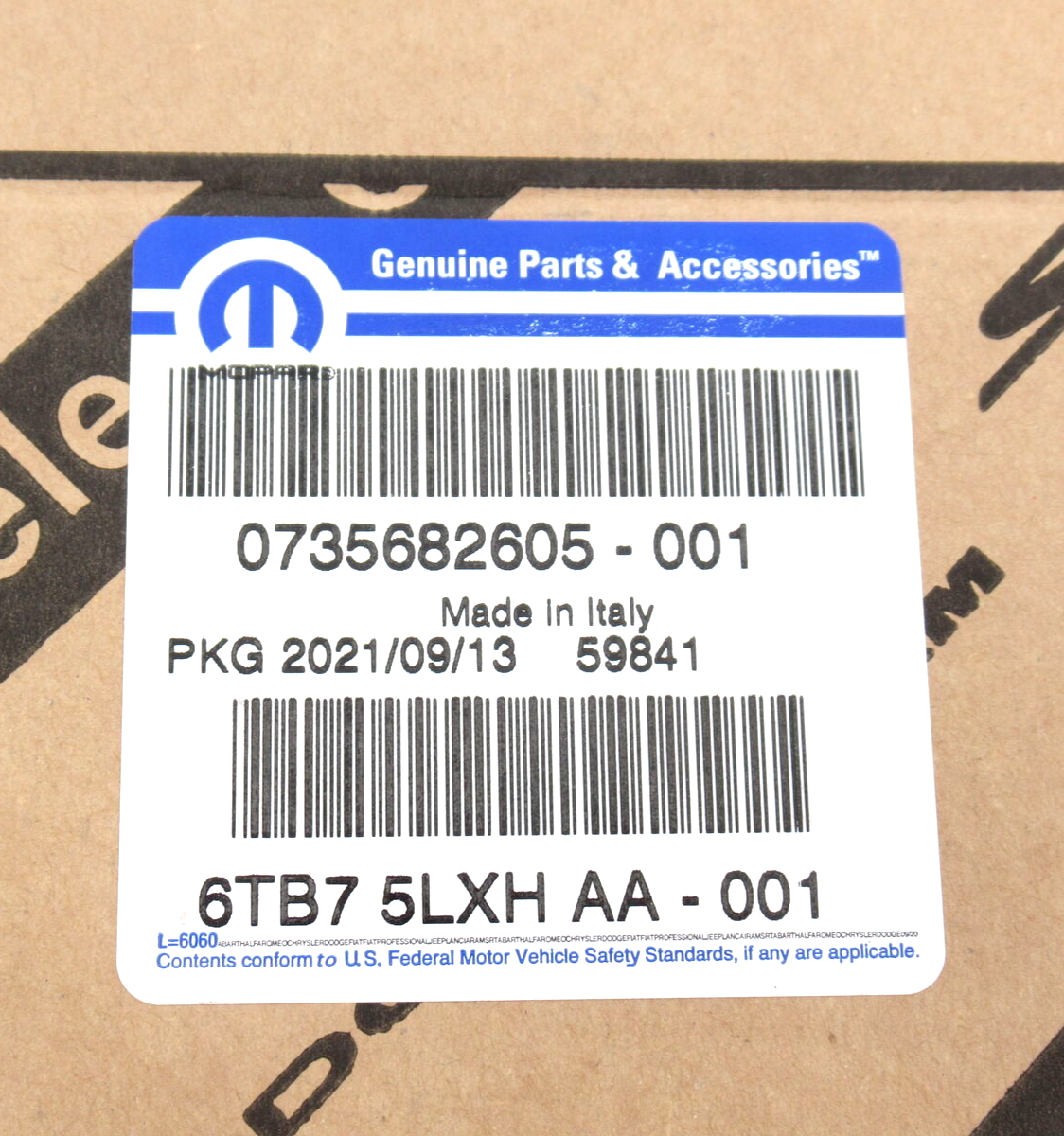 Genuine Jeep 6TB75LXHAA Driver LH Front Fender Flare Arch
