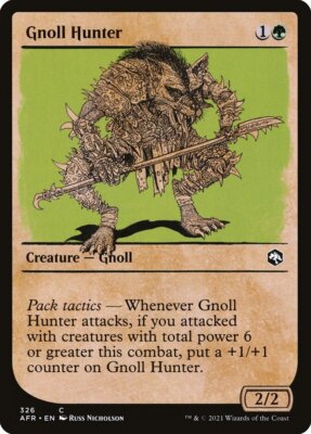 Gnoll Hunter Foil (326) Showcase Adventures in the Forgotten Realms AFR MTG