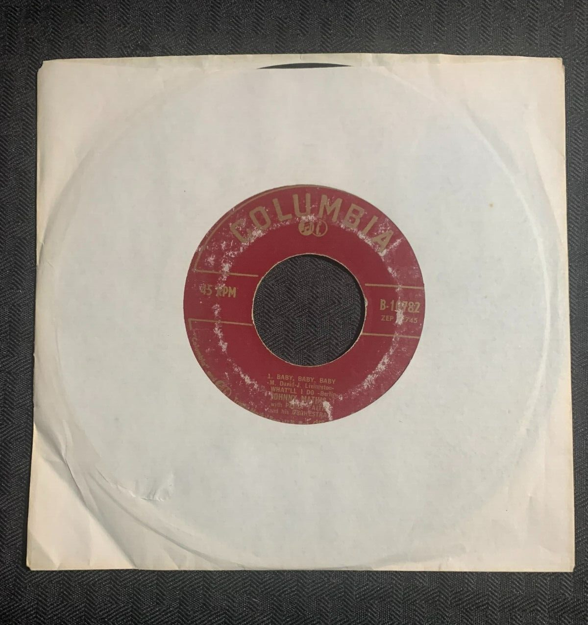 Johnny Mathis Ep Johnny Mathis - Warm Vol. 2 EP 45 7