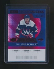 PHILIPPE MAILLET 2021-22 UPPER DECK CREDENTIALS DEBUT TICKET RED RC 104/199