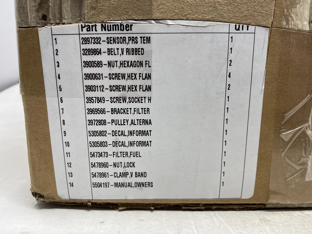 Cummins Fuel Filter 5473473 Parts Assembly *See Pictures* Free  