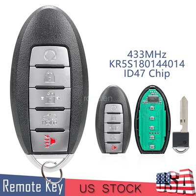 for Nissan Altima Maxima 5B Remote Key Fob KR5S180144014 433MHz 2015 2014 2013