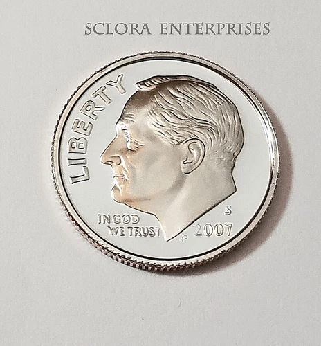 2007 S Roosevelt *90% SILVER  PROOF* Dime  **FREE SHIPPING**