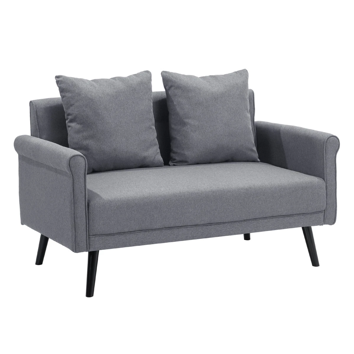 Settee loveseat with arms deals