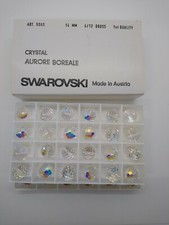 Factory Pack Swarovski Crystal Clear AB 14mm Disco Ball 5003 Beads; NIB. 48pc