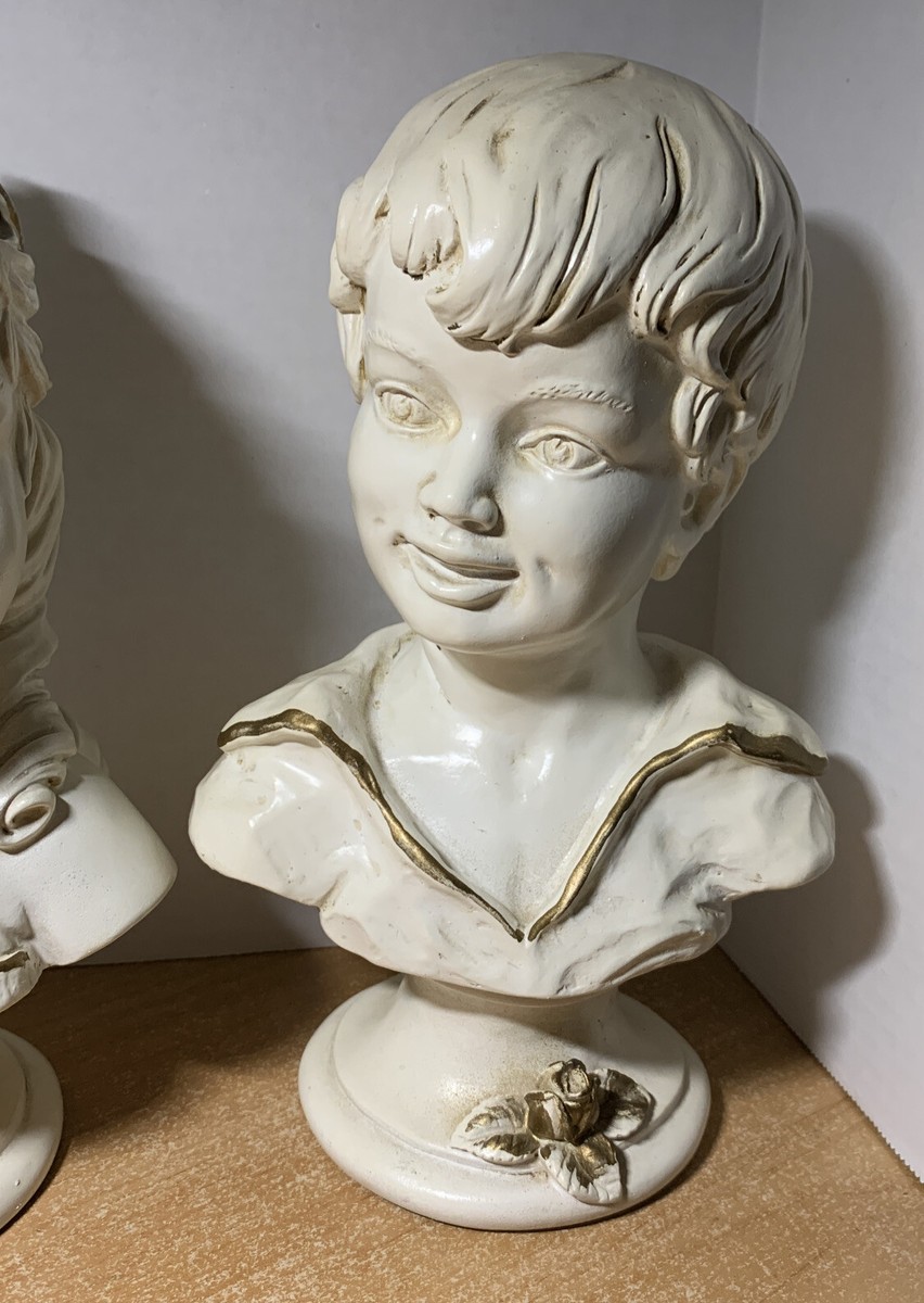 2 Vintage Universal Statuary Corp Chicago 22 S745B, S745G Boy and