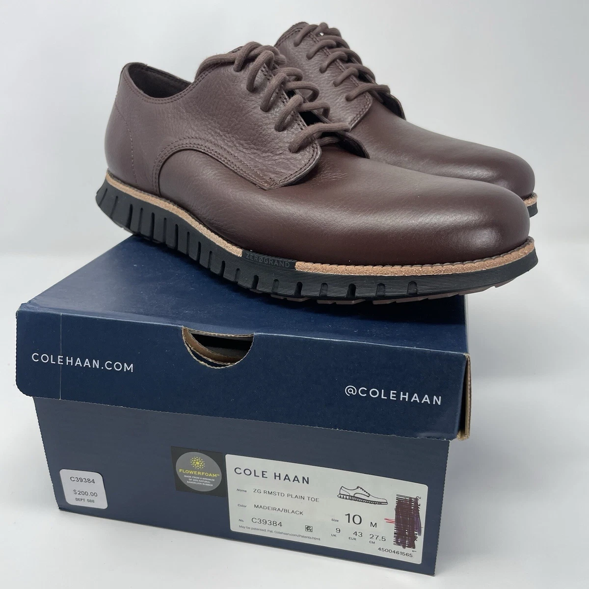 Cole Haan Jameson Lace II Combat Boots  Mens Sz 10 Dark Brown Leather Waterproof Cole Haan Men main image 2