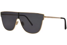 RetroSuperFuture Lenz Flat Top BD0/R SP18 Sunglasses Gold/Grey Shield Style 60mm