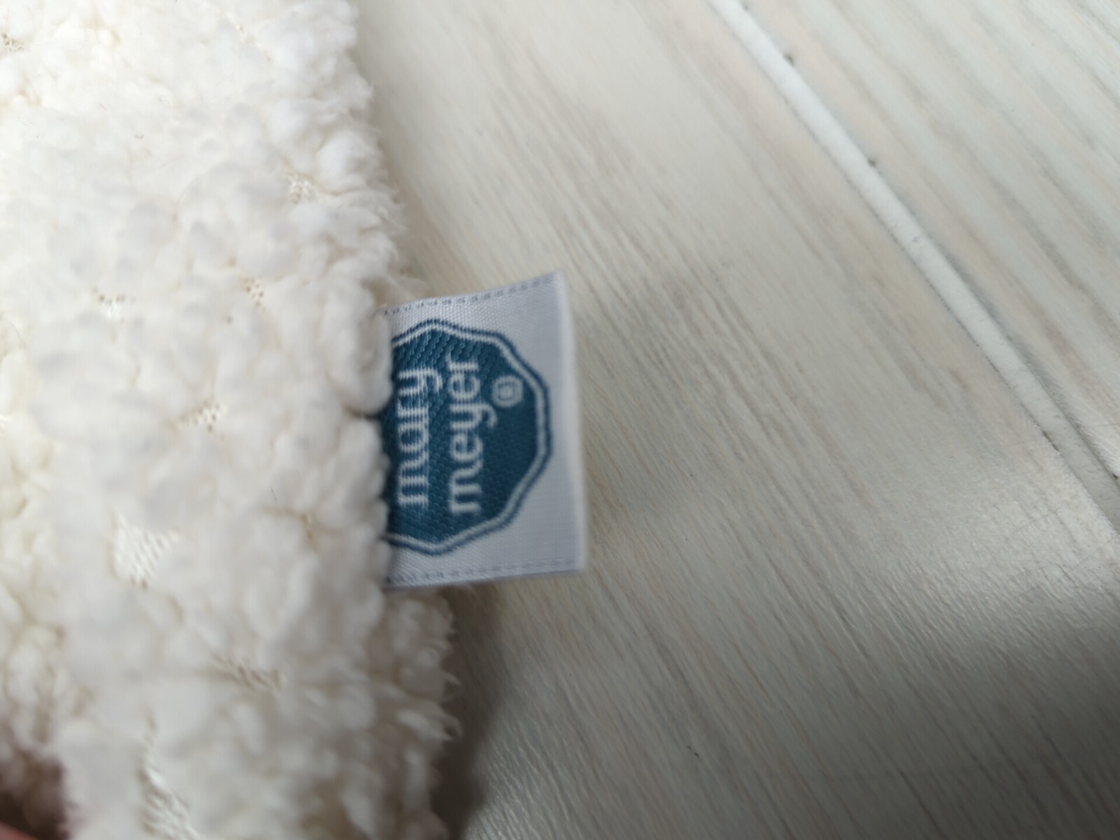 Mary Meyer cream off white plush bunny rabbit security blanket lovey brown feet thumbnail 3