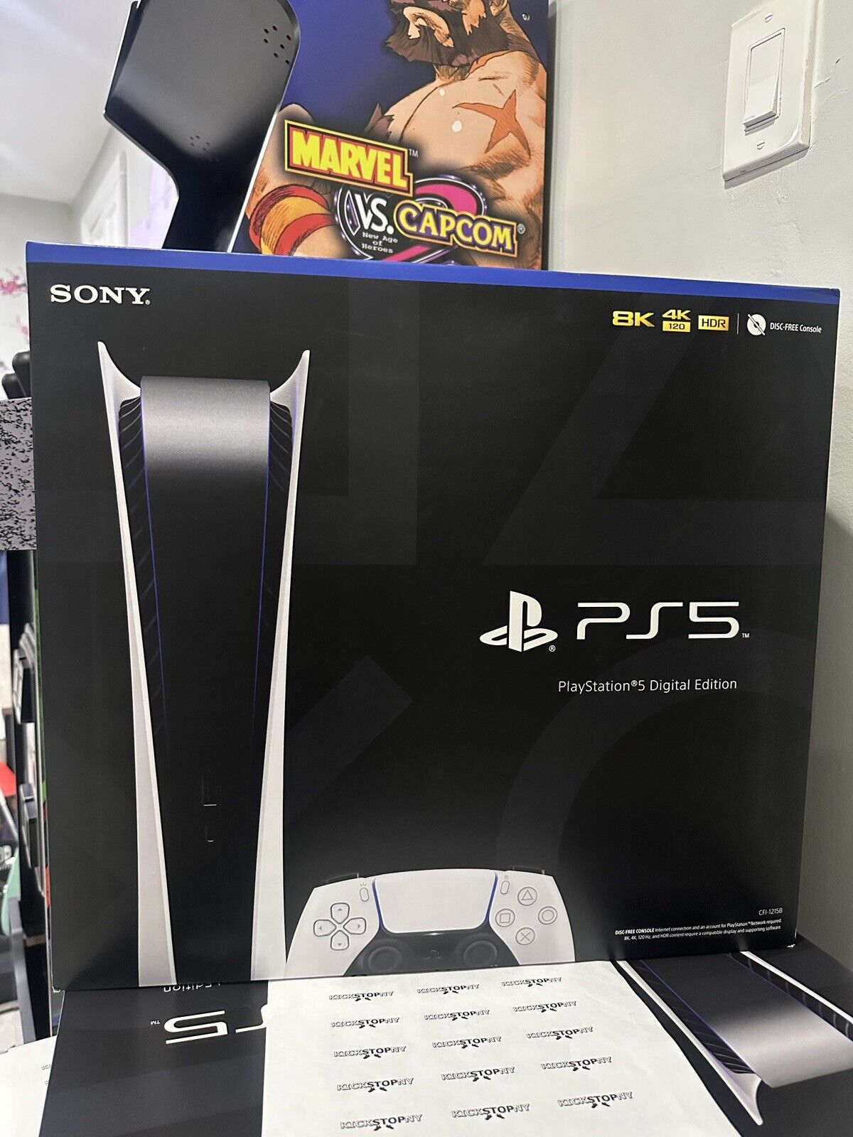 Sony PS5 Digital Edition Console - White- NO SIGNAL 711719541035