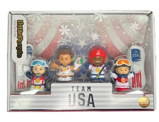 FISHER PRICE LITTLE PEOPLE TEAM USA COLLECTOR SET FIGURES 2022 WINTER OLYMPICS