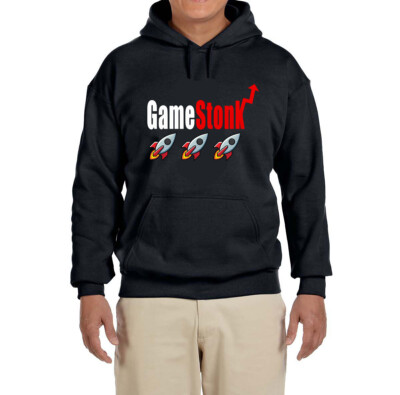 WSB Wallstreet Bets Game Stonk Gamestop Hooded sweatshirt