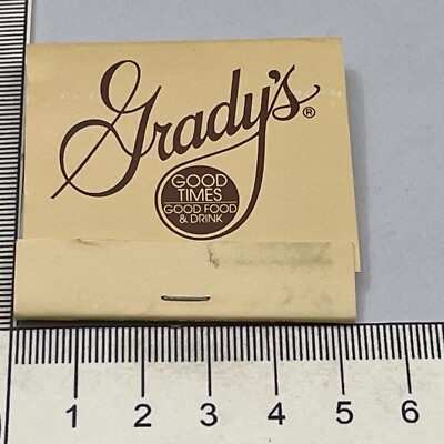 Matchbook Cover  Grady s Good Times Good Food & Drink Restaurant Atlanta, GA gmg