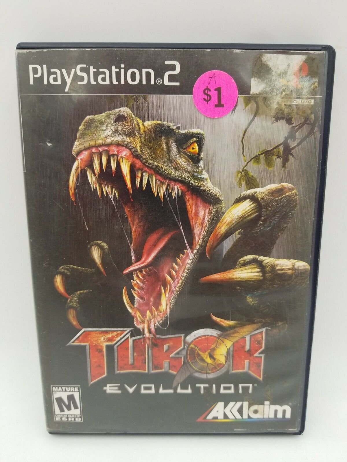 Turok Evolution Sony PlayStation 2 2002 PS2 Manual Tested Dinosaur Aklaim