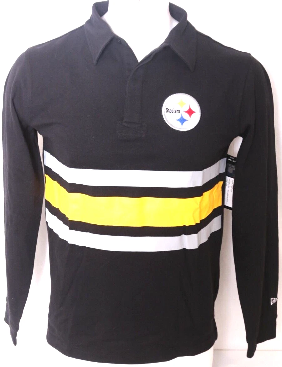 Steelers long 2025 sleeve polo shirt