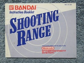 SHOOTING RANGE Instruction Manual - No Game NES Nintendo