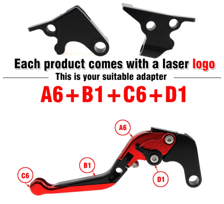 Brake Clutch Levers For Kawasaki Ninja 250R 300R ZX6R 636 ZX10R 650R ZX14R 1000 Foto 4 de 4