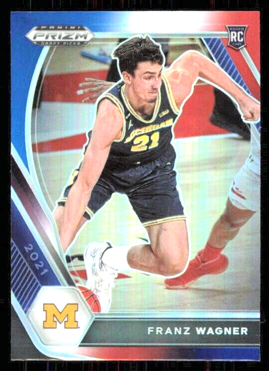 2021-22 Panini Prizm Draft Picks FRANZ WAGNER Red White & Blue Prizm Rookie #9