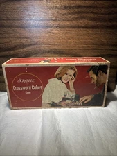 Selchow & Righter Boardgame Scrabble - Crossword Cubes Box Fair/VTG