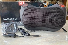 Massage Mi Relieve M1 Shiatsu Neck & Back Massager Pillow W/Heat & Speed Control