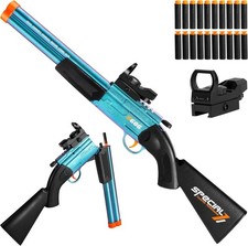 Double Barrel Toy Shotgun - Realistic Foam Bl...