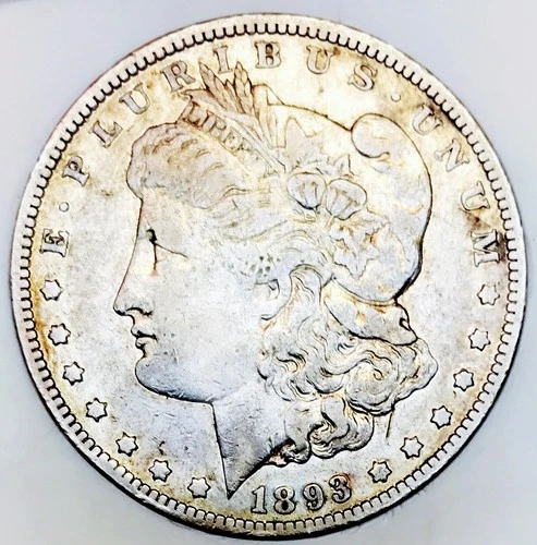 1893 CC MORGAN DOLLAR! VF+++ SCARCE DATE CC! NICER EXAMPLE! MUST SEE! NR #64774