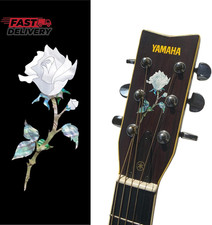 Inlaystickers Inlay Sticker for Guitar Headstock - Single Rose H-120SR