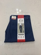 English Laundry Men's Breeze Chino Pants Slimmer Straight Leg 34x34 Blue