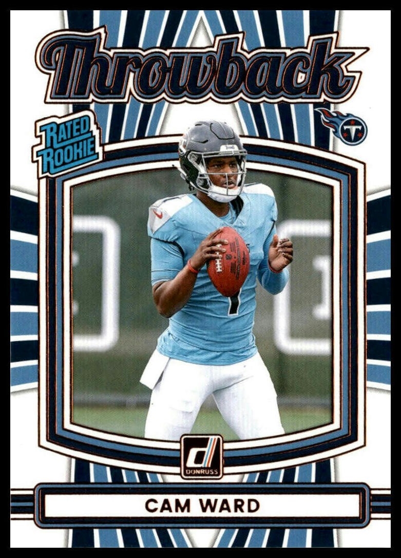 2025 Donruss #25 Cam Ward Rated Rookies Throwback