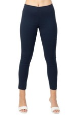 Adrianna Papell Mid Waist Pull On Skinny Pants Navy