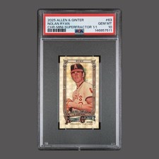 2025 Topps Allen & Ginter NOLAN RYAN Mini Superfractor 1/1