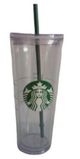 Starbucks Clear 24 oz. Double Wall Acrylic Cold Cup Tumbler With Straw