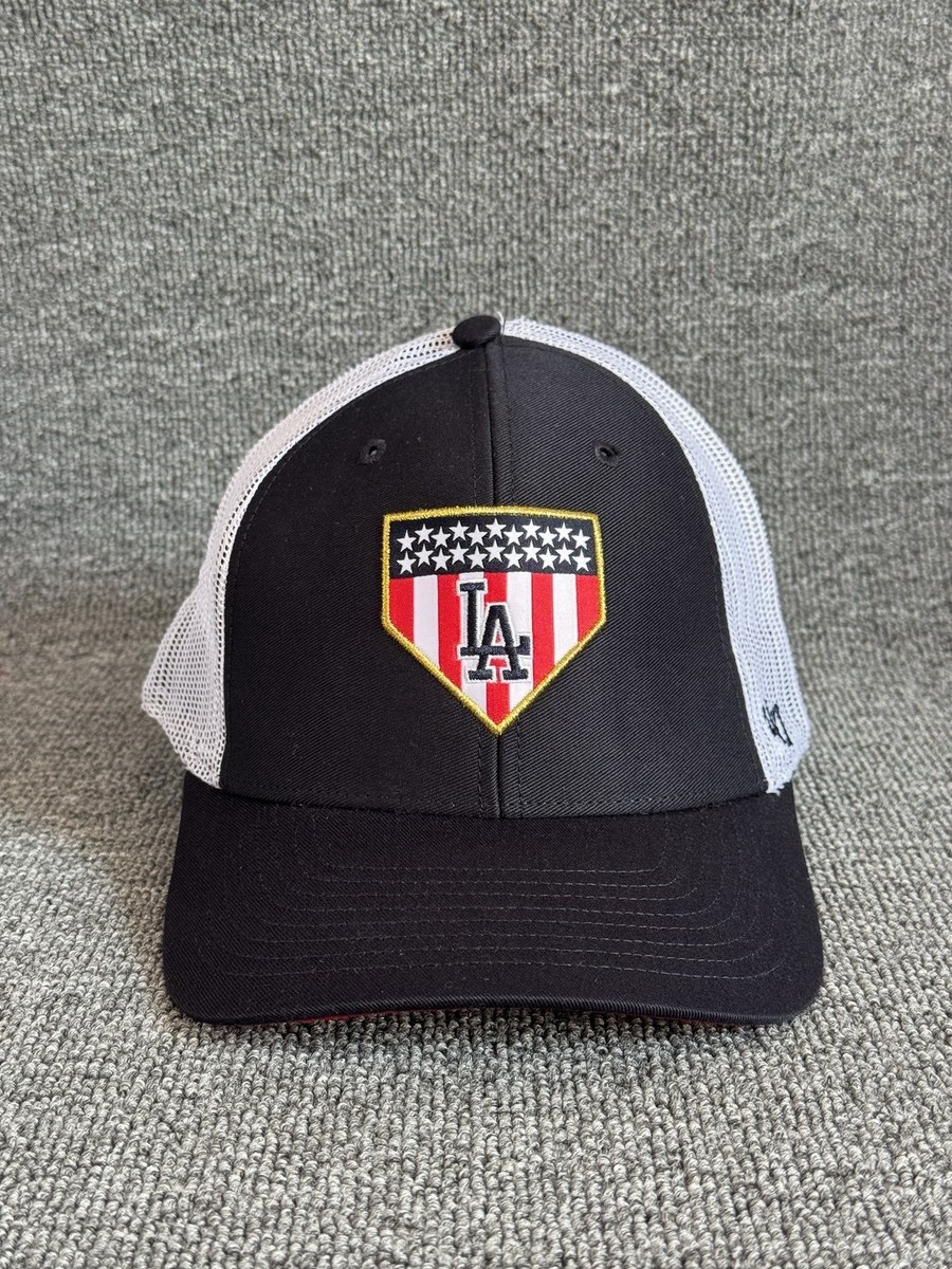 47 Brand Los Angeles Trucker Snapback Black White One Size