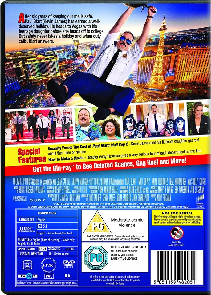 Paul Blart: Mall Cop 2 (DVD) Kevin James (UK IMPORT) - Image 3 of 3