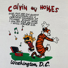 Calvin and Hobbes shirt VTG white T-shirt short sleeve All sizes 82