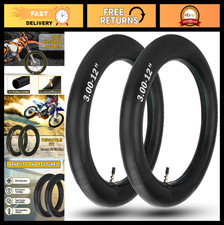 2-Pack Heavy Duty 3.00-12 Dirt Bike Inner Tubes TR4 Valve - Durable  Reliable