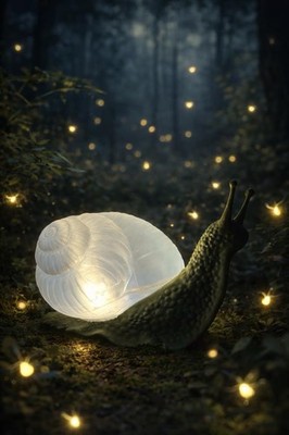 Snail LED Lamp   Nature-Inspired Sculptural Night Light with Color-Changing Glow