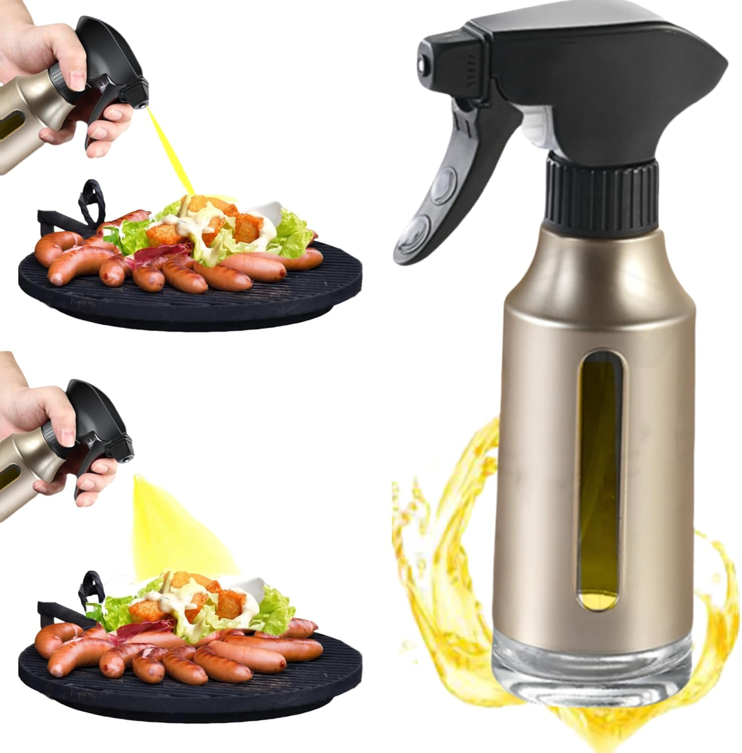 Oil Sprayer for Cooking, Olive Oil Sprayer, 180Ml Oil Spray Bottle for BBQ, Roas