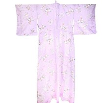 Japanese Silk Blend Kimono Vintage Fully Lined Kimon Yukata 60