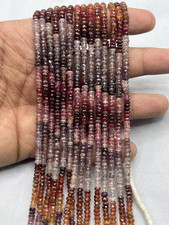 Natural Multi Spinel Beads 4mm Faceted Rondelle 13" Strand AAA Multi Color Gift