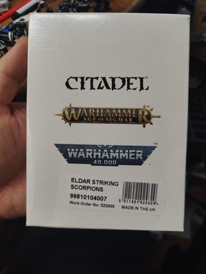 Warhammer 40k Eldar Aeldari Craftworlds Striking Scorpions x6 Finecast NoS OoP