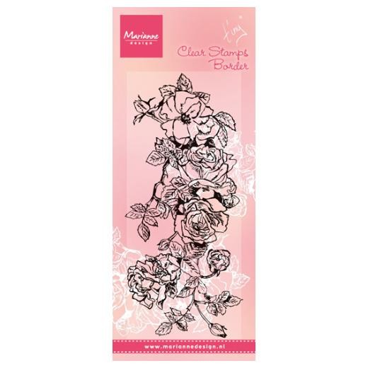 Marianne Design Clear Stamps - Tiny's Border Roses TC0847