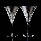 Waterford Clodagh Water Goblet Glasses Set of 2 Vintage Crystal Signed