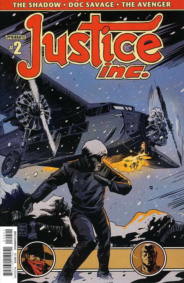 Justice Inc. (Dynamite) #2A VF/NM; Dynamite | the Shadow Doc Savage the Avenger
