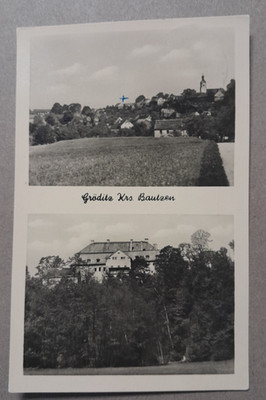 Alte orginale Ansichtskarte Gröditz Weißenberg nach 1945